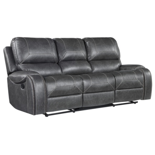 [160536-TT] Keily Manual Motion Recliner Sofa Grey