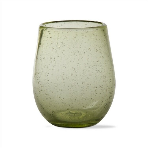 [149777-TT] Bubble Glass Stemless Green