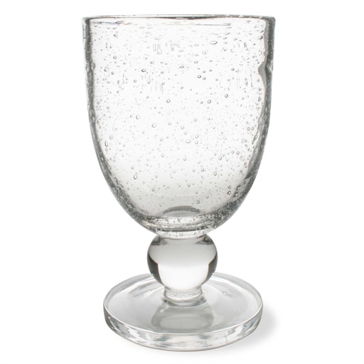 [149778-TT] Bubble Glass Goblet Clear