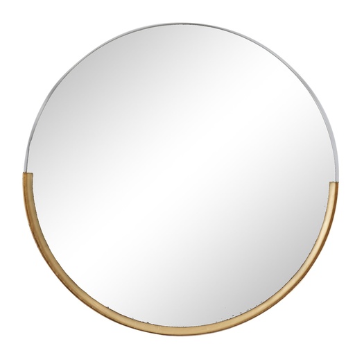 [161122-TT] Round Gold Wall Mirror 30in
