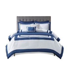 [161416-TT] Heritage King Comforter Set Navy