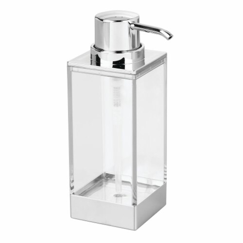 [161936-TT] Clarity Tall Soap Pump Clear/ Chrome