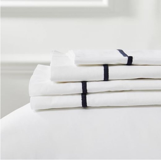 [162420-TT] Lagos Duvet Cover Navy Queen