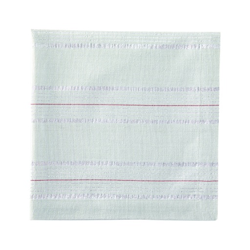 [162488-TT] Silver Shimmer Stripe Napkin