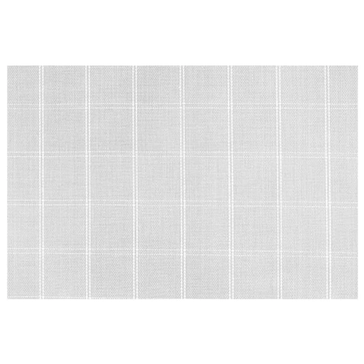 [162491-TT] Window Pane Vinyl Placemat Grey
