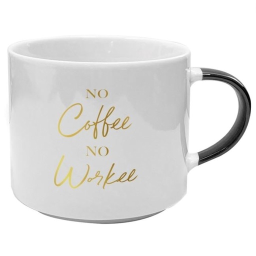 [162514-TT] No Coffee No Workee Stackable Mug