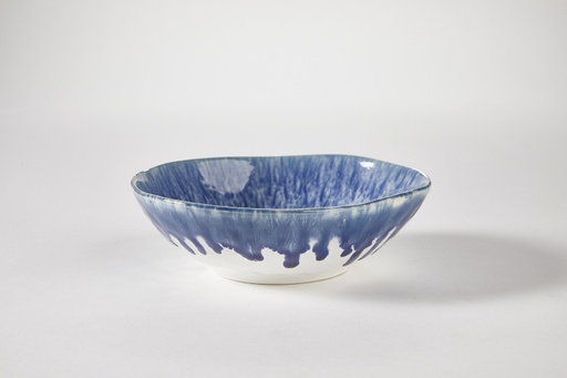 [162561-TT] Monterey Blue Shallow Bowl
