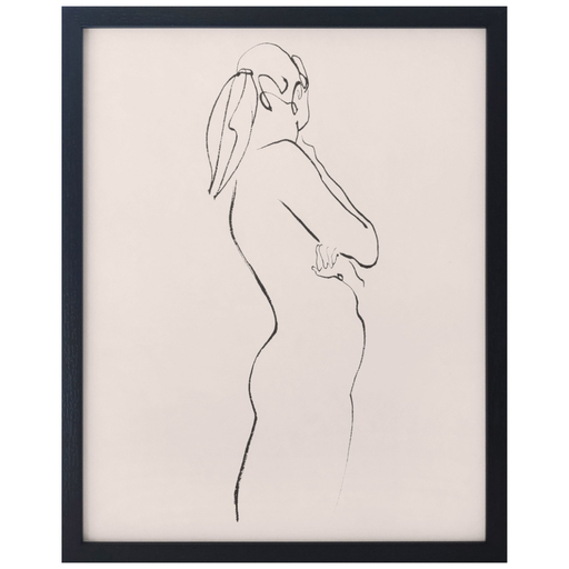 [162797-TT] Lines Nude I Framed Print 19Wx23.5H
