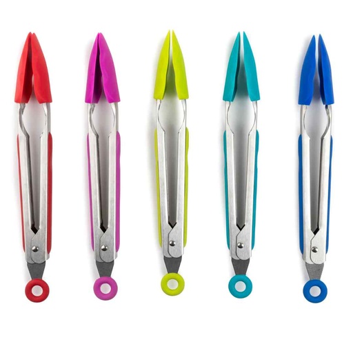 [162822-TT] Silicone Locking Tongs 10in