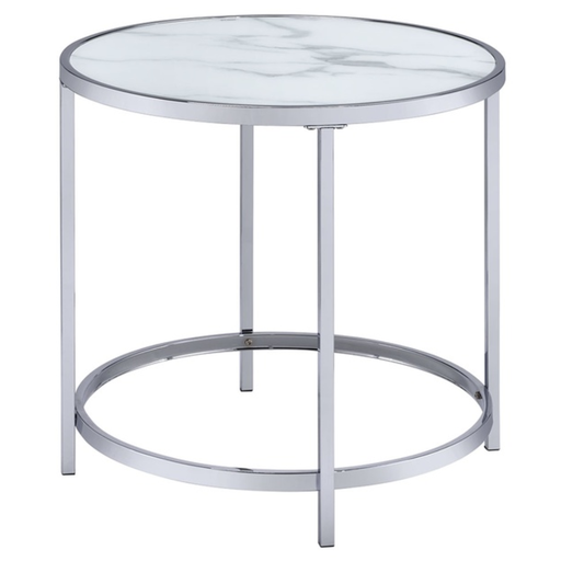 [163030-TT] Rayne Side Table White