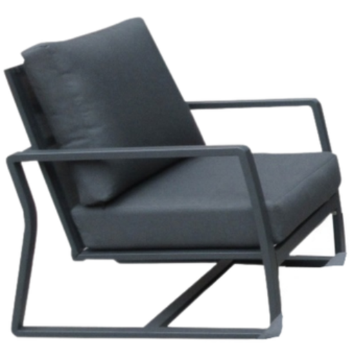 [163048-TT] Cali Lounge Chair Gunmetal