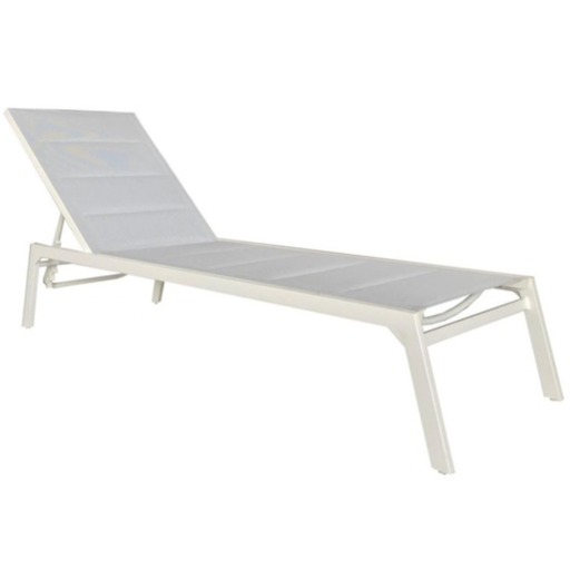 [163051-TT] Palma Chaise Lounge White