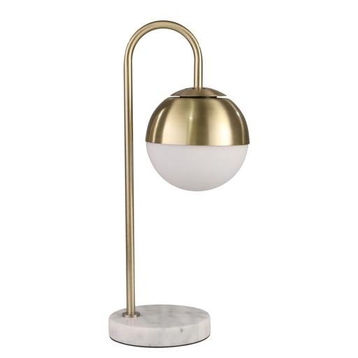 [164680-TT] Orb Lamp Gold 22in