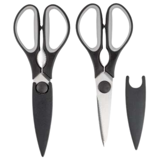 [164754-TT] Kitchen Shears Set of 2 Onyx