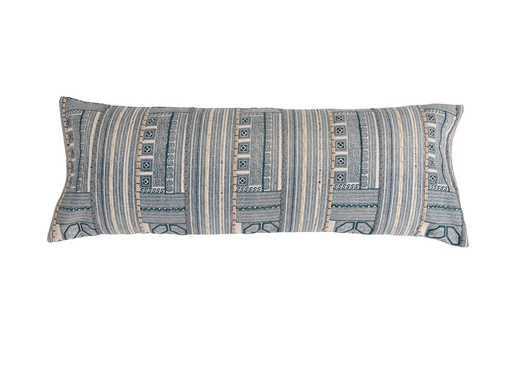 [164936-TT] Oversized Lumbar Pillow with Embroidery 40x14in