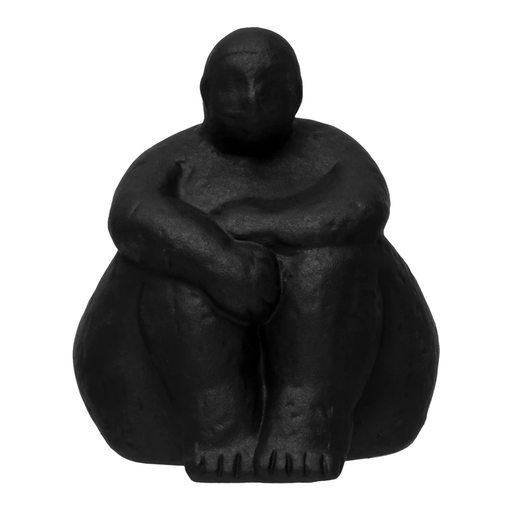 [164945-TT] Stoneware Woman Sitting Sculpture