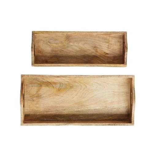 [164967-TT] Mango Wood Trays 15in