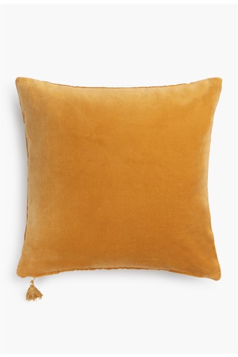 [165021-TT] Velour Mustard Pillow 24in