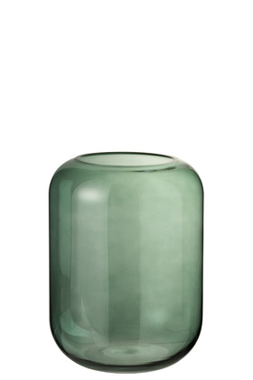 [165304-TT] Green Cylinder Vase  9in x 12in