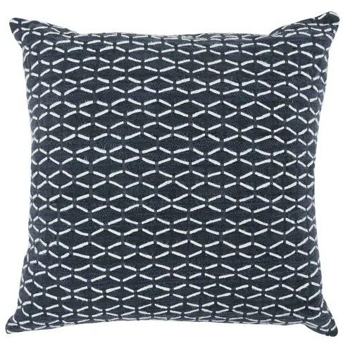 [165321-TT] Neville Night Blue Pillow 22in