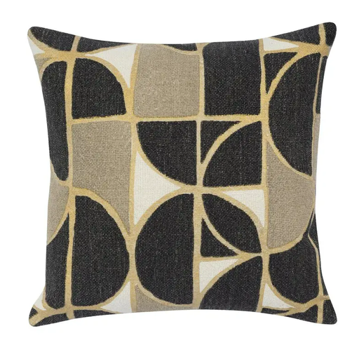 [165329-TT] Tauri Black Multi Pillow 18in