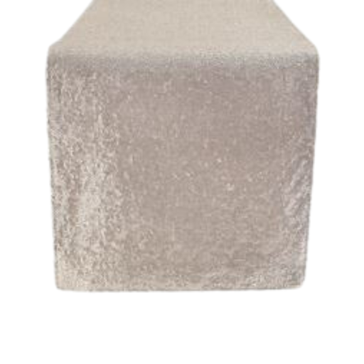 [165487-TT] Luxe Sequin Table Runner Rose Gold
