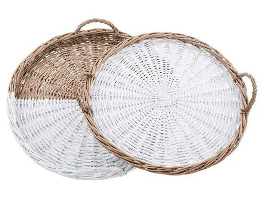 [165515-TT] Willow Basket Tray-Large