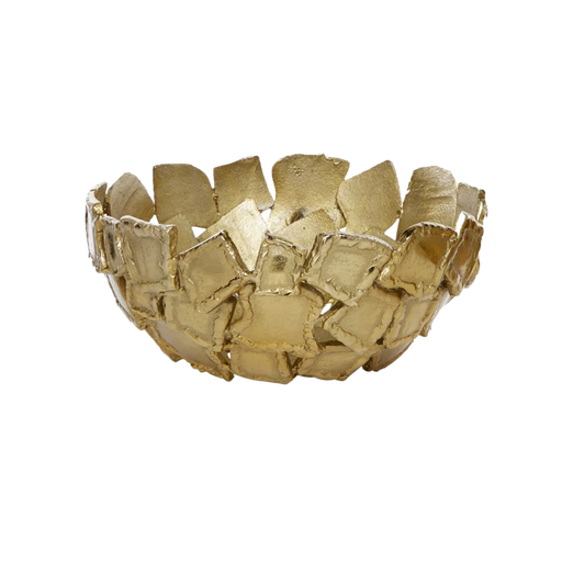 [165866-TT] Gold Decorative Bowl 15in