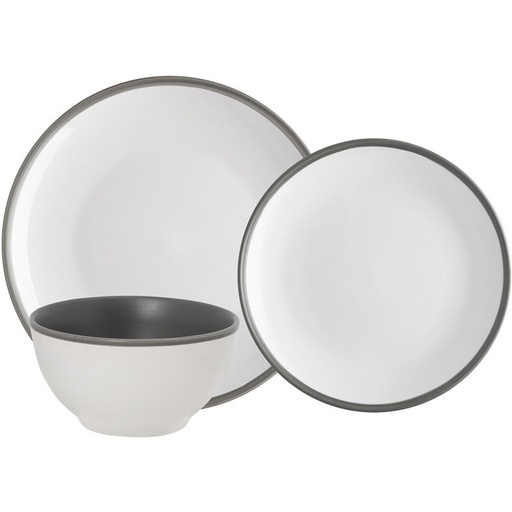 [165930-TT] Luna Stoneware Dinnerware Set 12pc
