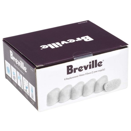 [166230-TT] Breville Charcoal Replacement Filters 6Pk