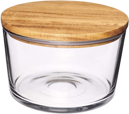 [166398-TT] Anchor Hocking Party Bowl with Acacia Wood Lid 104oz