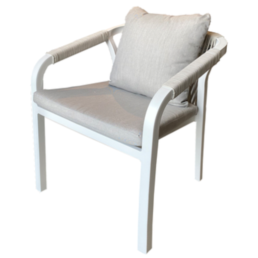 [166712-TT] Cannes Dining Chair White