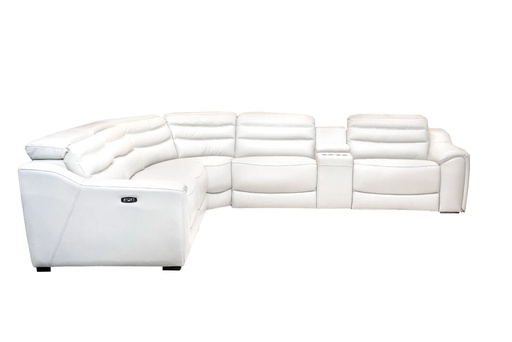 [166751-TT] Archer 6 Piece Reclining Sectional Cream