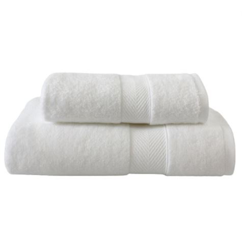 [166989-TT] Ankara Wash Towel White