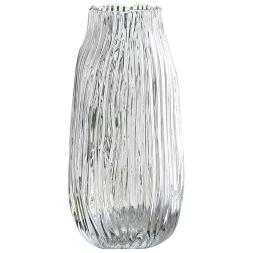 [167097-TT] Etched Bulb Vase 10in