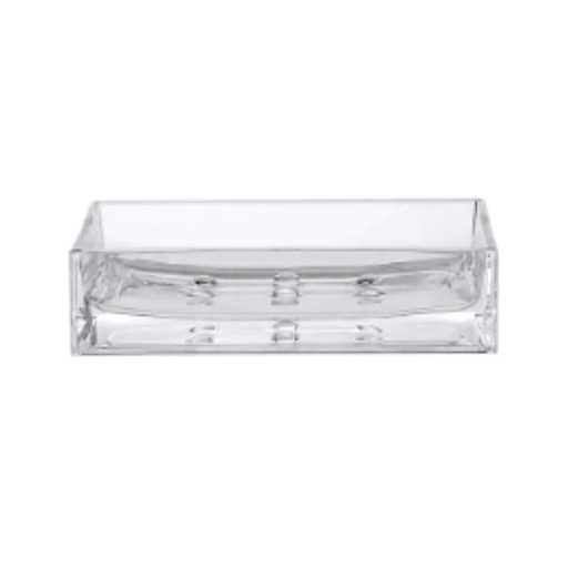 [302373-TT] Elements Ice Acrylic Soap Dish Clear