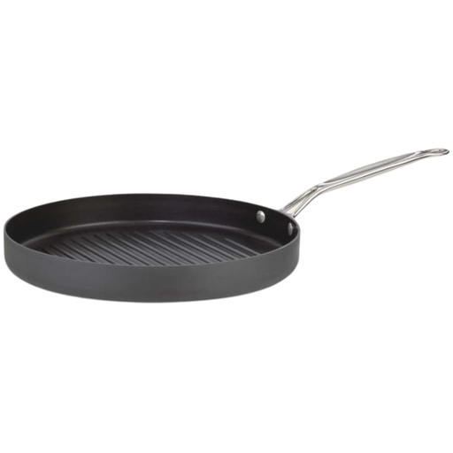 [167175-TT] Cuisinart Nonstick Hard Anodized Round Grill Pan 12in